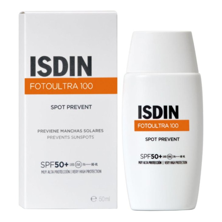 Isdin Fotoultra 100 Spot Prevent SPF50+ - Protezione solare viso per prevenire le macchie solari - 50 ml Isdin Fotoultra 100 Spot Prevent SPF50+ - Protezione solare viso per prevenire le macchie solari - 50 ml