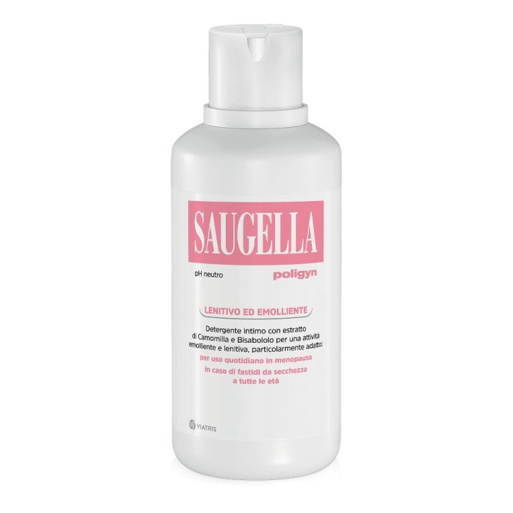 Saugella Poligyn - Detergente intimo ideale per donne in menopausa - 500 ml