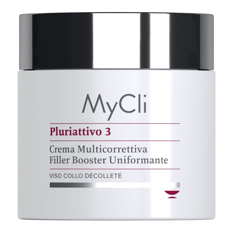 MyCli Pluriattivo 3 - Crema Multicorrettiva Filler Booster Uniformante per viso, collo e décolleté - 100 ml