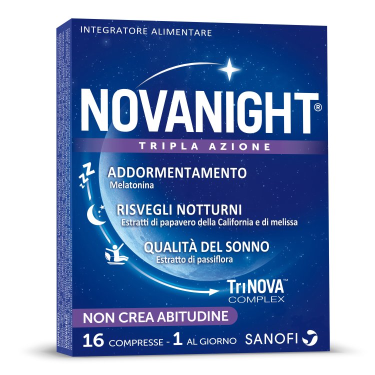 Novanight - Integratore alimentare per insonnia e disturbi del sonno - 16 compresse