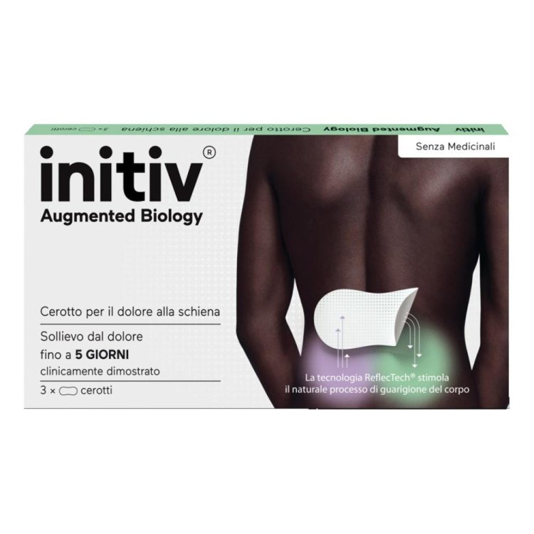 Initiv Cerotti Dolore Schiena - Cerotto per dolori muscolari senza medicinali - 3 cerotti
