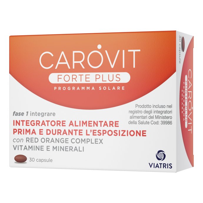 Carovit Forte Plus - Integratore alimentare per l'abbronzatura - 30 capsule