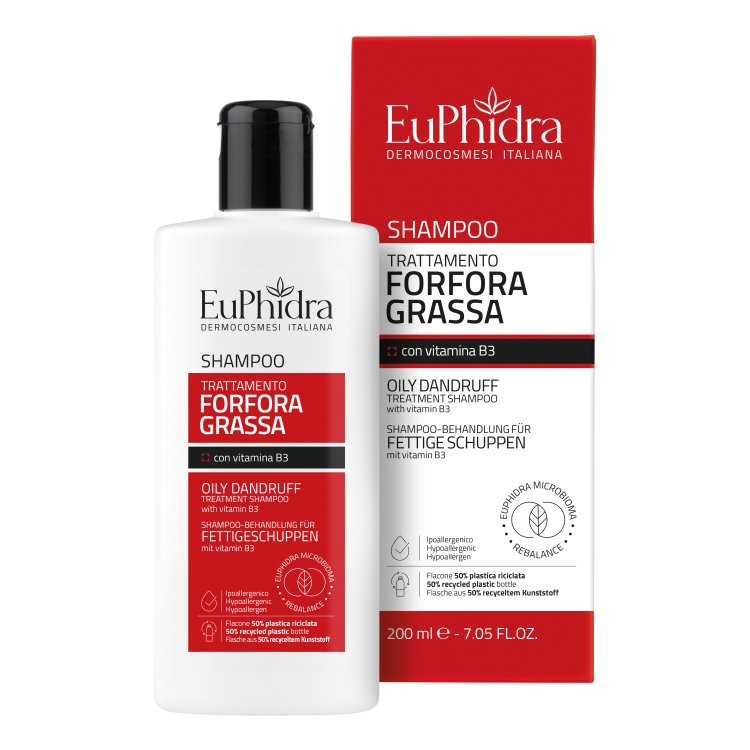 Euphidra Shampoo Forfora Grassa - Shampoo trattante antiforfora - 200 ml