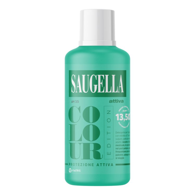 Saugella Attiva Colour Edition - Detergente intimo ideale per le donne - 500 ml