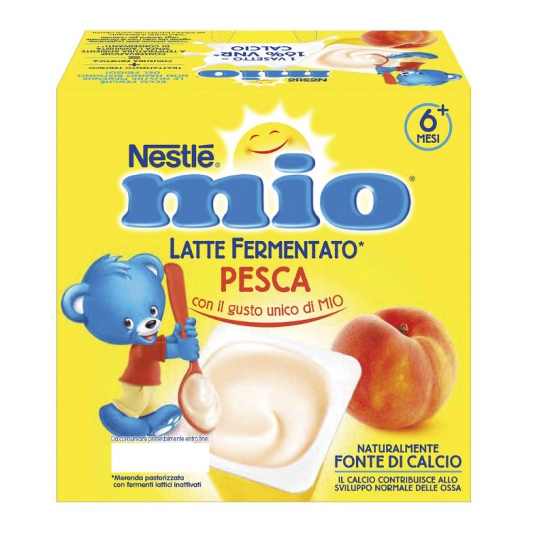 MIO Mer.Latte Ferm.Pesca4x100g