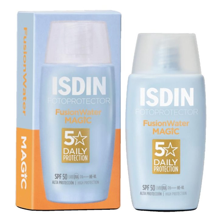 Isdin Fotoprotector Fusion Water Magic SPF50 - Protezione solare viso ultra leggera - 50 ml