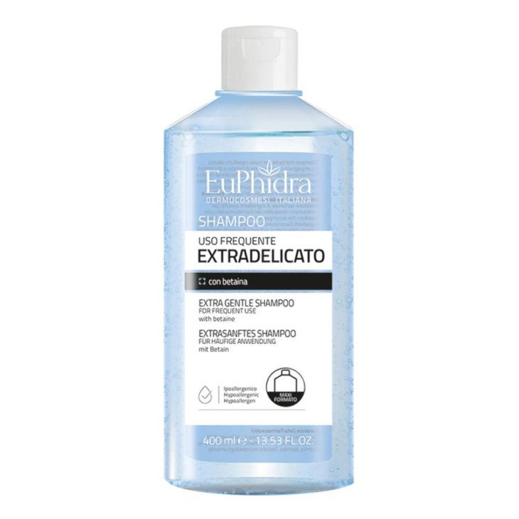 Euphidra Shampoo Extradelicato Uso Frequente - Shampoo delicato per lavaggi frequenti - 400 ml