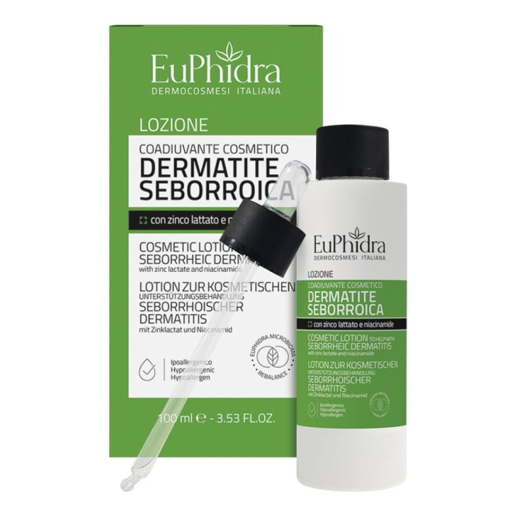 Euphidra Lozione Dermatite Seborroica - Coadiuvante cosmetico per cuoio capelluto, viso e corpo - 100 ml