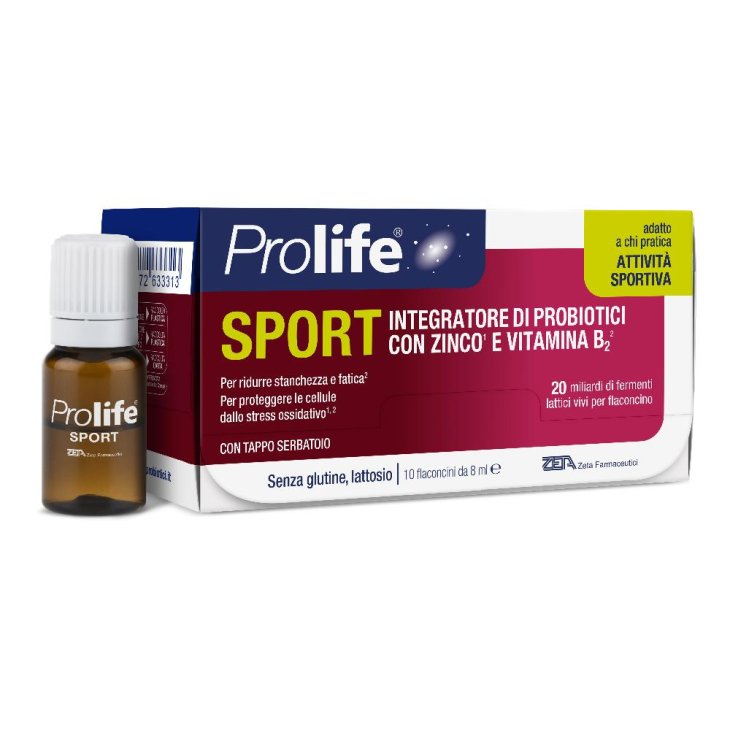 Prolife Sport - Integratore a base di fermenti lattici ideale anche per chi pratica sport - 10 flaconcini