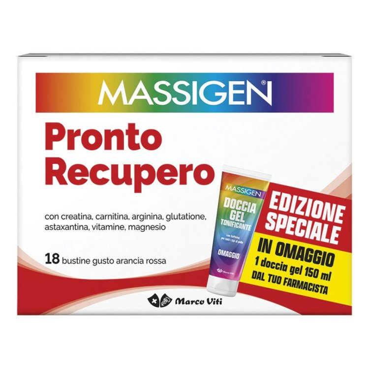 Massigen Pronto Recupero - Integratore per stanchezza ed affaticamento - 18 buste