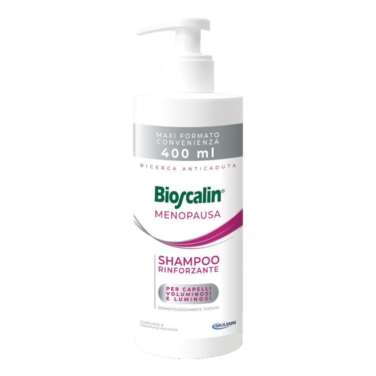 Bioscalin Menopausa Shampoo Rinforzante - Shampoo anticaduta per donne in menopausa - 400 ml