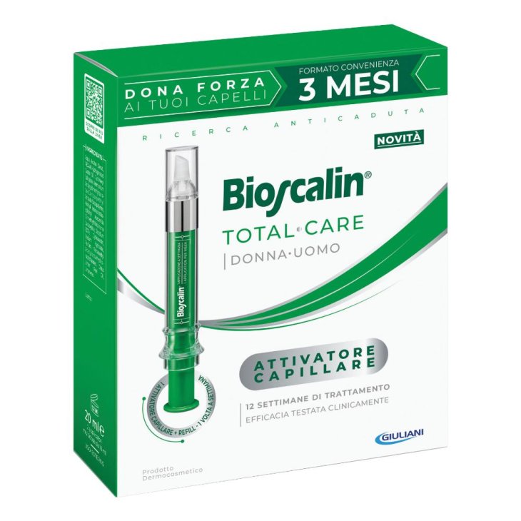 Bioscalin Total Care Attivatore Capillare iSFRP-1 con refill - Per la caduta dei capelli di uomo e donna - Trattamento da 3 mesi con ricarica omaggio
