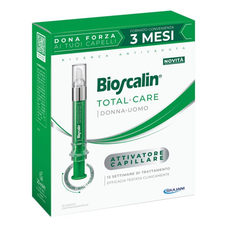 Bioscalin Total Care Attivatore Capillare iSFRP-1 con refill - Per la caduta dei capelli di uomo e donna - Trattamento da 3 mesi con ricarica omaggio