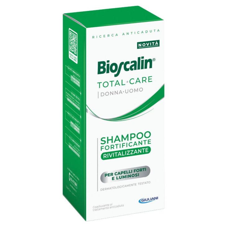 Bioscalin Total Care Shampoo Fortificante Rivitalizzante - Ideale per capelli deboli di uomo e donna - 200 ml - Nuova formula