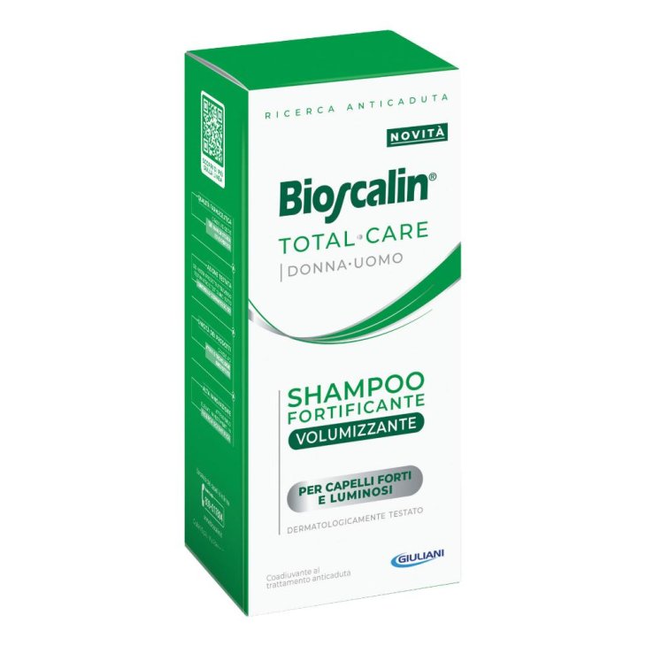 Bioscalin Total Care Shampoo Fortificante Volumizzante - Ideale per capelli deboli di uomo e donna - 200 ml - Nuova formula