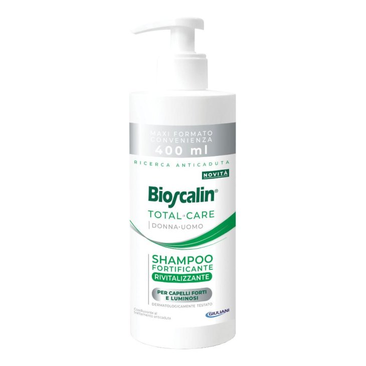 Bioscalin Total Care Shampoo Fortificante Rivitalizzante - Ideale per capelli deboli di uomo e donna - 400 ml - Nuova formula