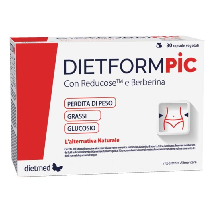 Dietformpic - Integratore alimentare per il controllo del peso corporeo - 30 capsule vegetali