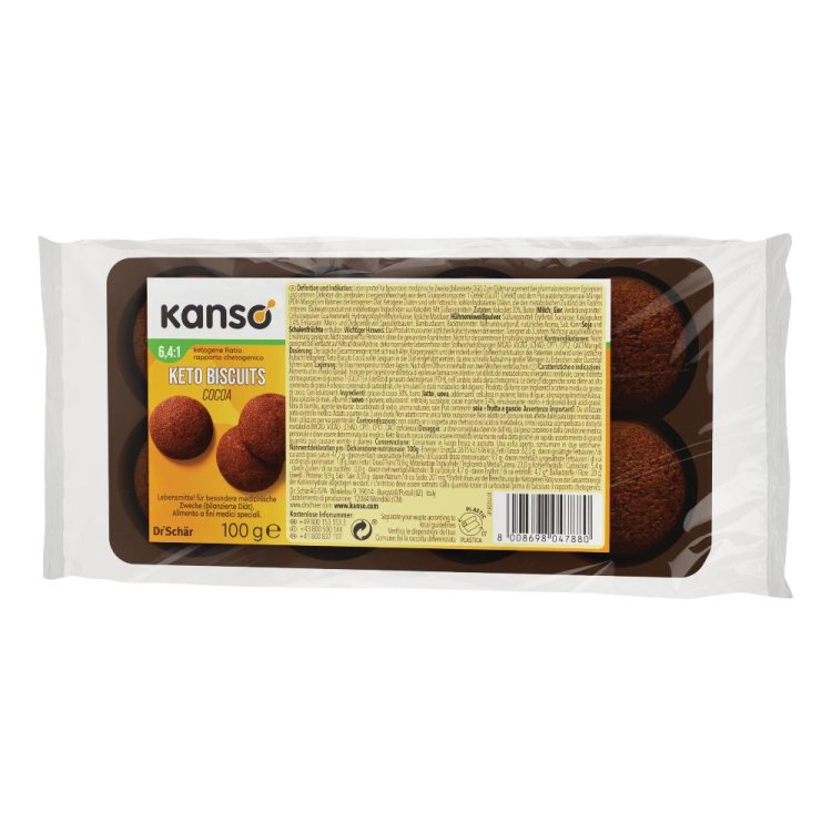 KANSO Keto Biscuits Cocoa 100g KANSO Keto Biscuits Cocoa 100g