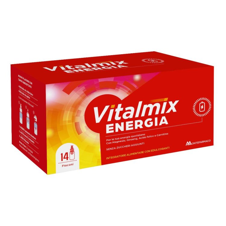 Vitalmix Energia - Integratore energetico ginseng e magnesio - 14 flaconcini