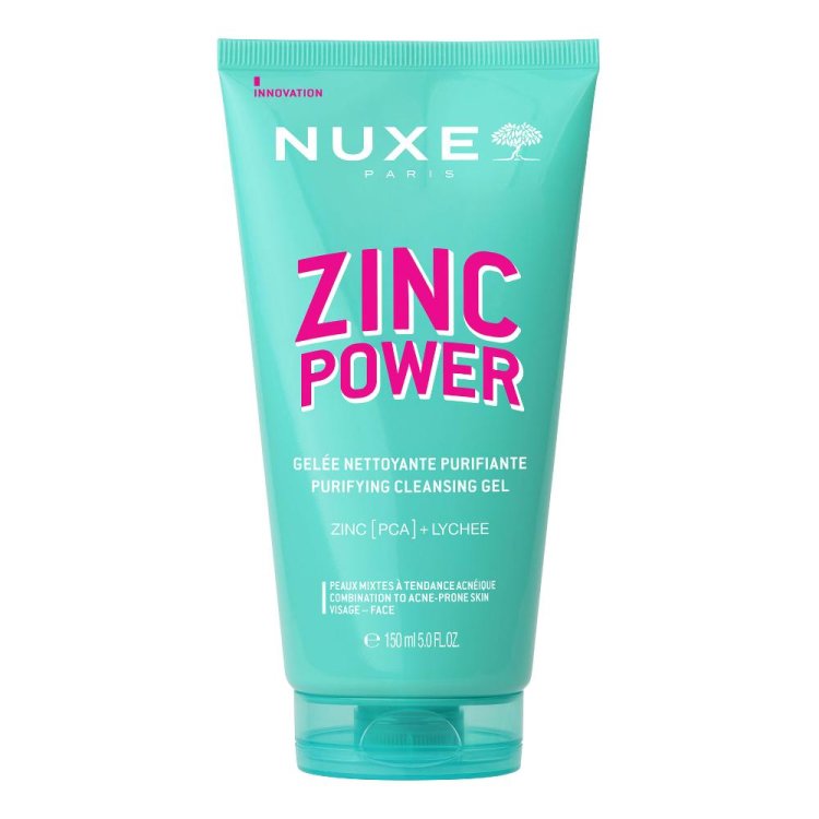 Nuxe Zinc Power Gel Detergente Purificante - Detergente viso per pelle grassa a tendenza acneica - 150 ml
