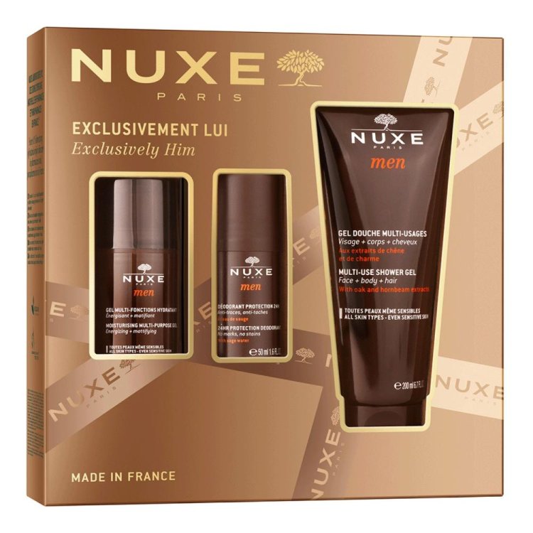 Nuxe Cofanetto di Natale 2025 Solo per Lui - Gel multi funzione idratante 50 ml + Gel doccia 200 ml + Deodorante 50 ml Nuxe Cofanetto di Natale 2025 Solo per Lui - Gel multi funzione idratante 50 ml + Gel doccia 200 ml + Deodorante 50 ml