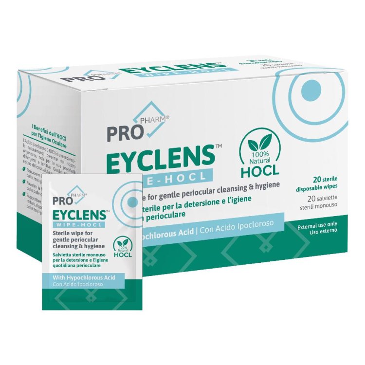 EYCLENS Wipe HOCL 20pz F/C EYCLENS Wipe HOCL 20pz F/C