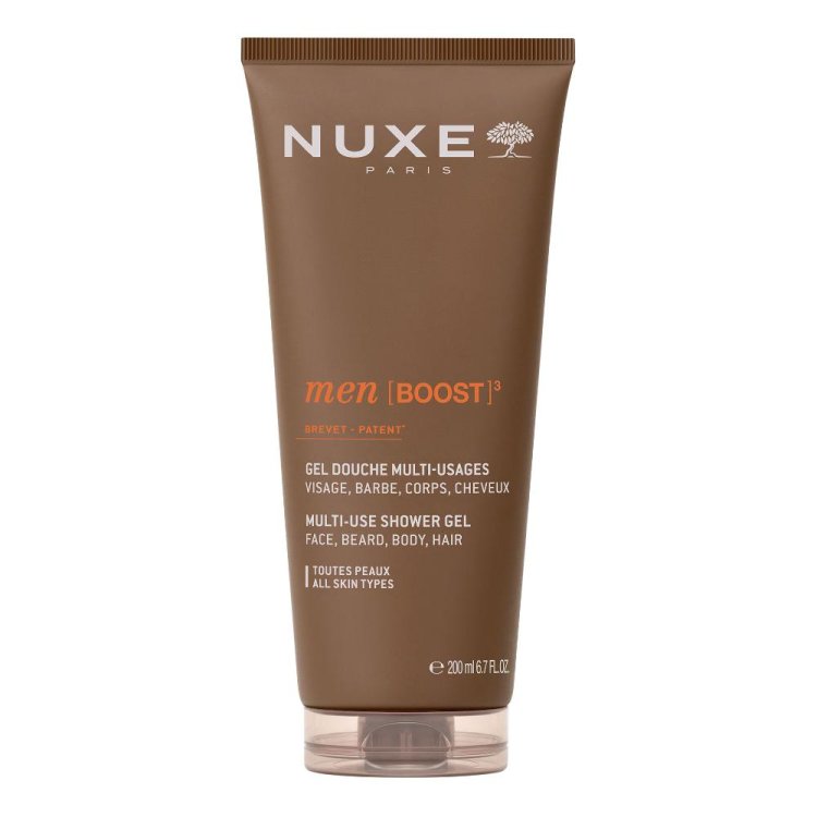 Nuxe Men Gel Doccia Uomo - Docciaschiuma energizzante per viso, corpo e capelli - 200 ml