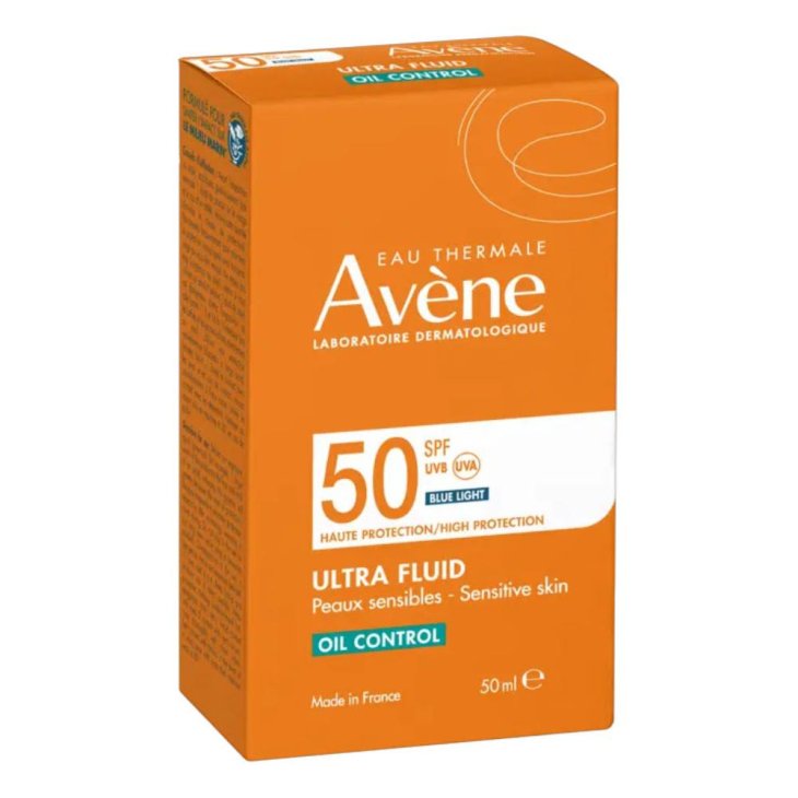 Avene Solare Ultra Fluid Oil Control SPF50 - Fluido solare viso opacizzante per pelle mista e grassa - 50 ml