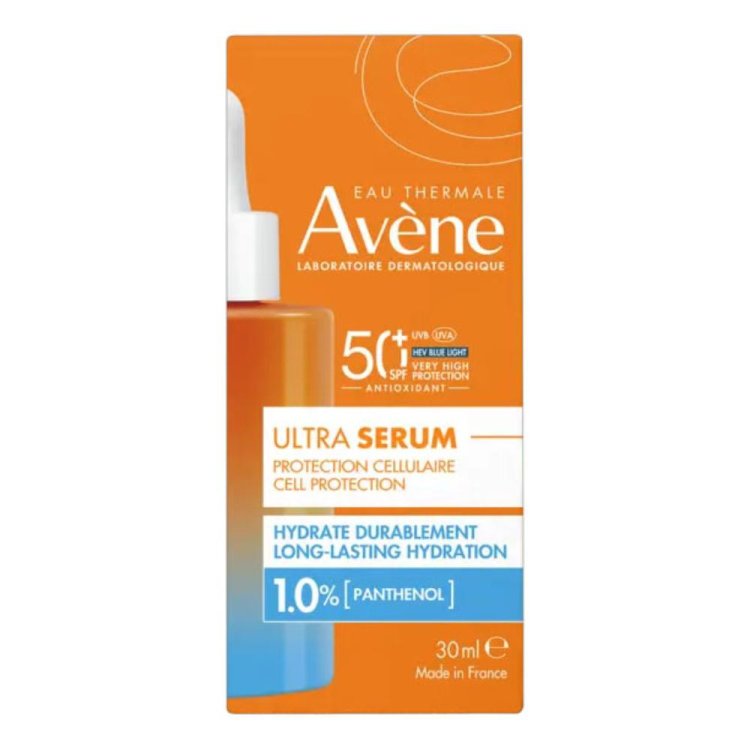 Avene Solare Ultra Siero Idrata a lungo - Siero viso idratante con protezione solare molto alta - 30 ml
