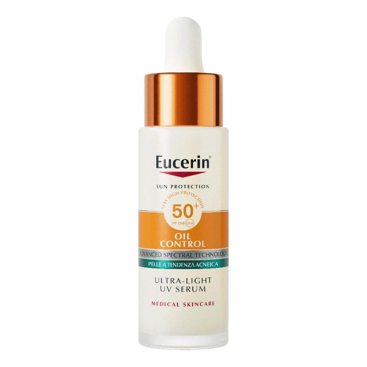 Eucerin Sun Face Oil Control Daily UV Serum SPF50+ - Siero viso effetto mat con protezione solare - 30 ml