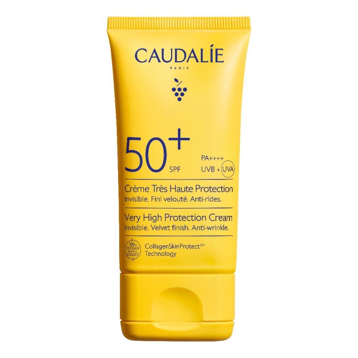 Caudalie Vinosun Crema Solare viso SPF50 - Protezione solare molto alta per il viso - 50 ml - 2026