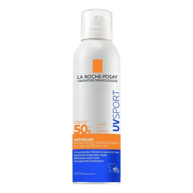 Anthelios Uvsport Spray Rinfrescante SPF50+ - Protezione solare invisibile per chi si allena o fa sport all'aperto - 200 ml