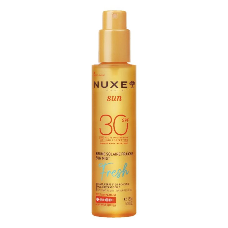 Nuxe Sun Acqua Solare Rinfrescante SPF30 - Protezione solare per viso, corpo e capelli - 150 ml