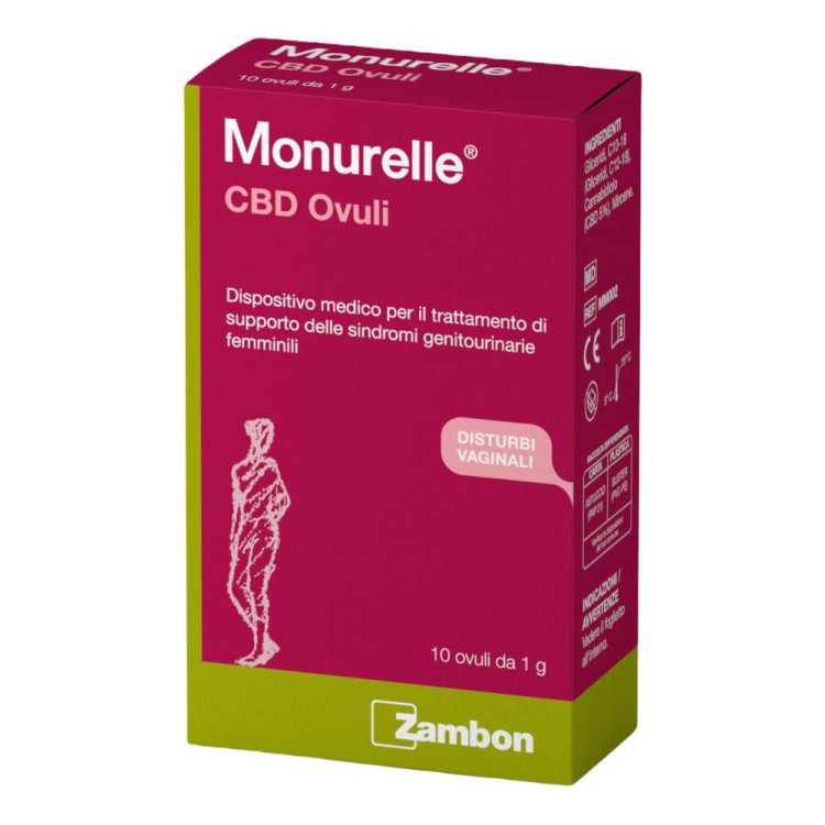 MONURELLE CBD 10 Ovuli MONURELLE CBD 10 Ovuli
