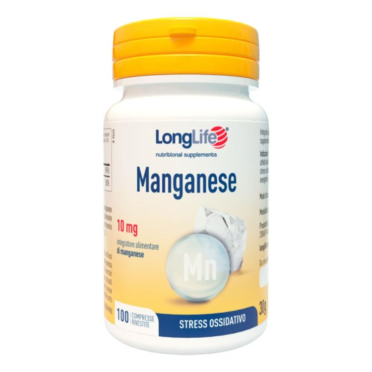 LONGLIFE MANGANESE 10mg100Cpr LONGLIFE MANGANESE 10mg100Cpr