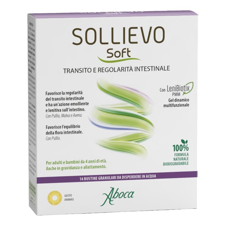 Sollievo Soft - Favorisce la regolarità del transito intestinale - 14 Bustine Granulari