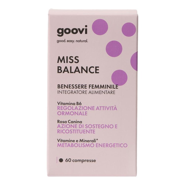 Goovi Benessere Femminile Miss Balance - Integratore multivitaminico per il benessere della donna - 60 capsule Goovi Benessere Femminile Miss Balance - Integratore multivitaminico per il benessere della donna - 60 capsule
