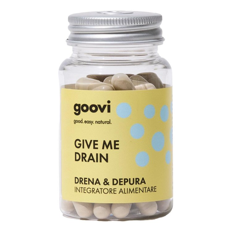 Goovi Give Me Drain - Integratore alimentare depurativo e drenante - 60 capsule