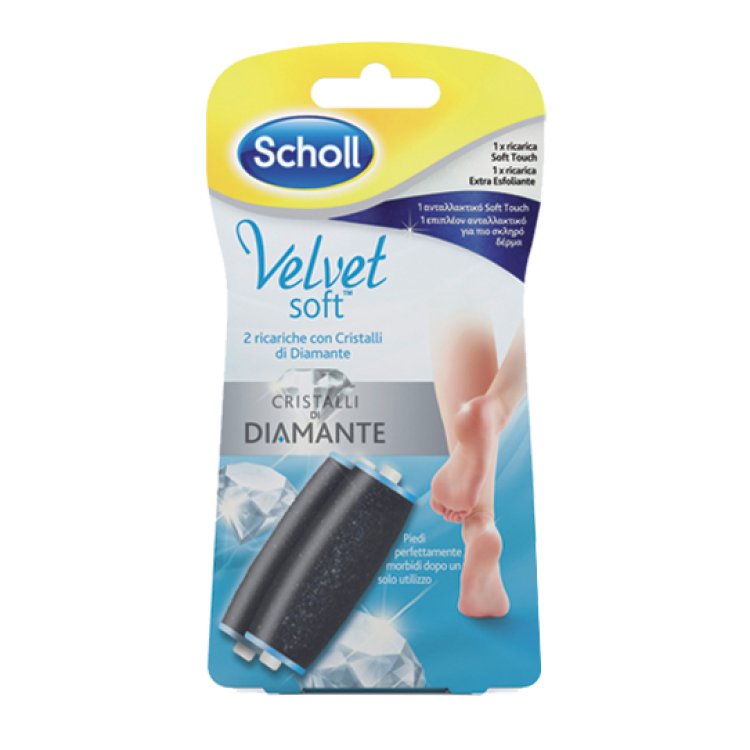 Scholl Velvet Soft Ricarica 2 Testine Soft di Ricambio per Soft Roll Professional