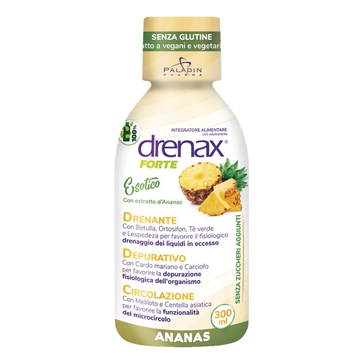 Drenax Forte Ananas - Integratore alimentare drenante - 300 ml
