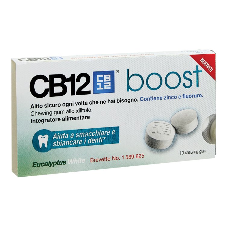 CB12 Boost Eucalipto White 10 Chewing-gum