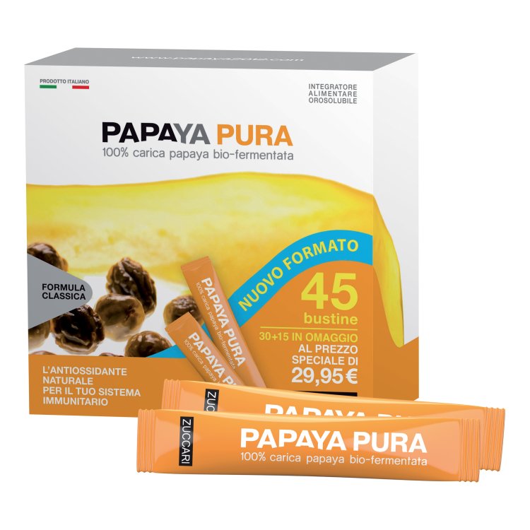 Papaya Pura - Integratore alimentare antiossidante - 45 bustine orosolubili