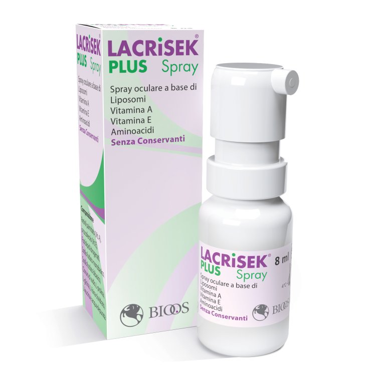 LACRISEK Plus - Spray Oculare senza conservanti - 8 ml