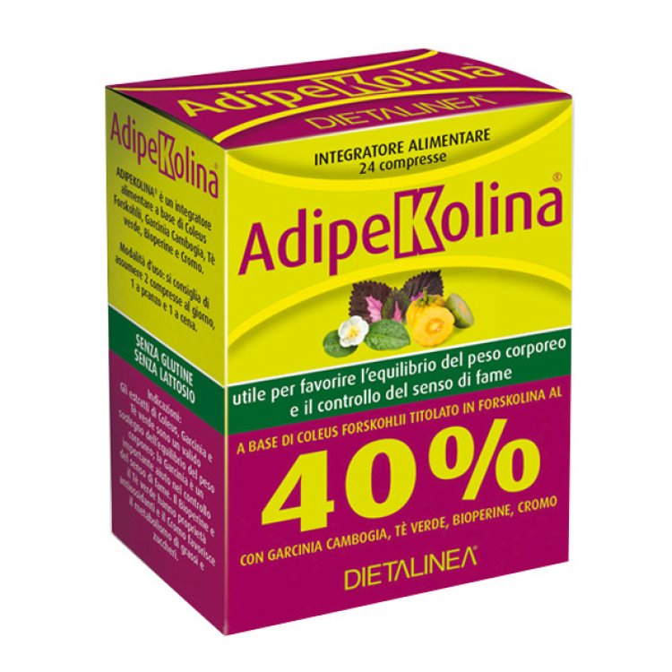 AdipeKolina - Integratore per l'equilibrio del peso corporeo - 24 compresse