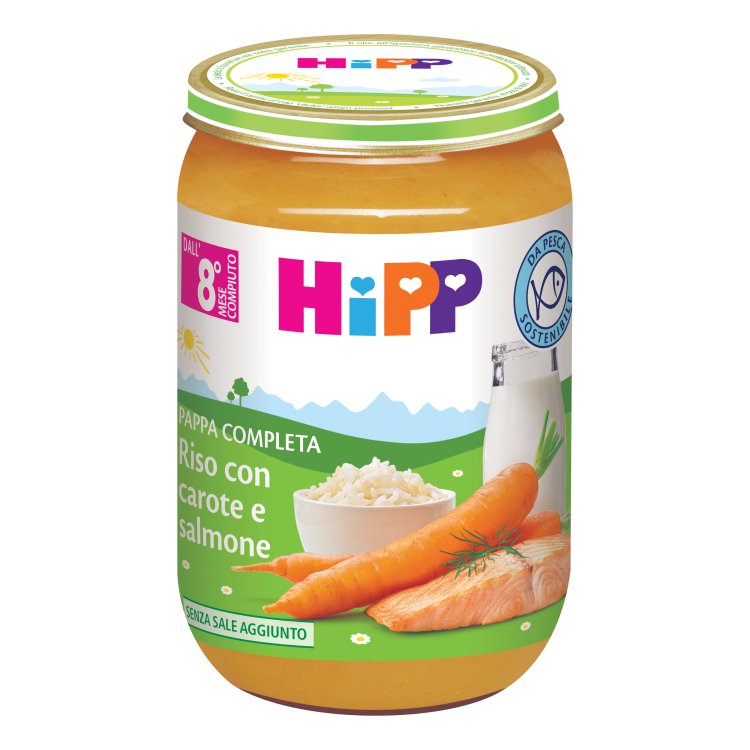 HIPP Riso Carote/Salmone 220g