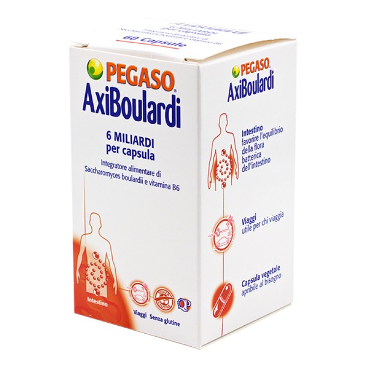 AxiBoulardi Pegaso - Integratore per l'equilibrio della flora batterica intestinale - 60 capsule