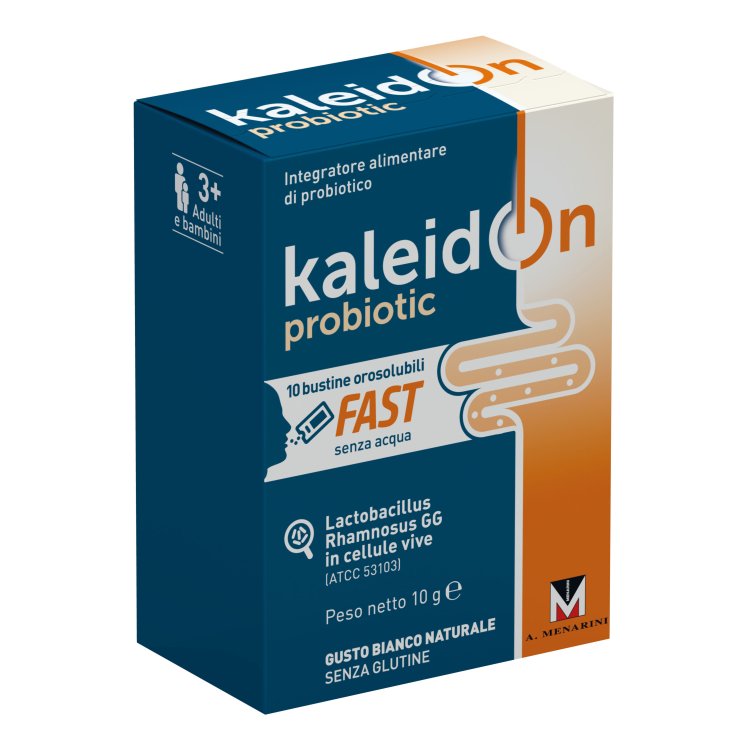 Kaleidon FAST - Integratore per l'equilibrio della flora intestinale - Gusto Frutti di bosco - 10 bustine orosolubili