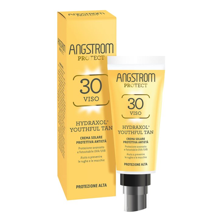 Angstrom Crema Solare Viso Antietà SPF30 - Protezione solare viso alta - 40 ml