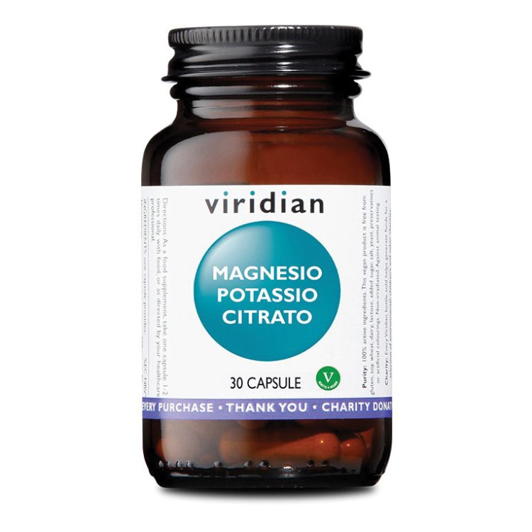 VIRIDIAN MG+K Citrate 30 Capsule