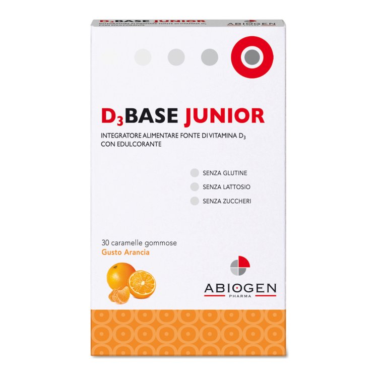 D3Base Junior 30 Caramelle Arancia